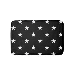 Alfombrilla De Baño Mat de baño de las grandes estrellas negras