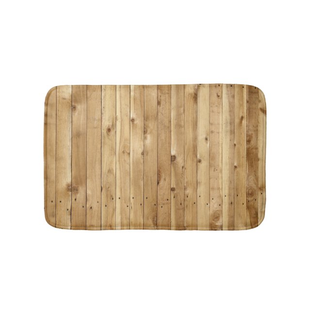 Alfombrilla De Baño Mat de baño de madera (Anverso)