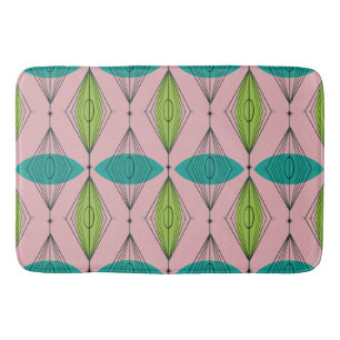 Alfombrilla De Baño Mat De Baño De Ogeo Rosa Atómico Y Estallidos