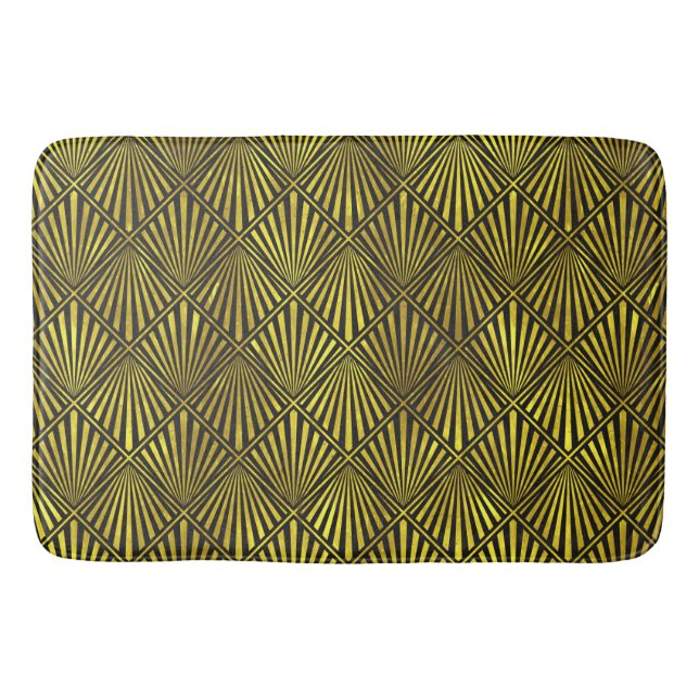 Alfombrilla De Baño Mat de baño de oro Art Deco (Anverso)