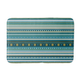 Alfombrilla De Baño Mat de baño de patrón de rayas verdes azules Verde