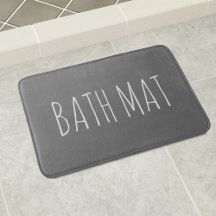 Mat de baño de Personalizado blanco y gris de tabl