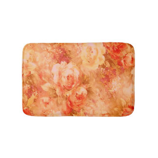 Alfombrilla De Baño Mat de baño de pintura de flores