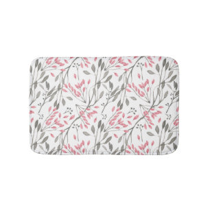 Alfombrilla De Baño Mat de baño de ramas de acuarela