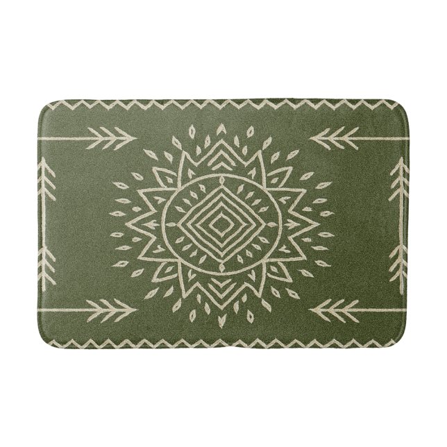Alfombrilla De Baño Mat de baño de Sage Green silenciado (Anverso)