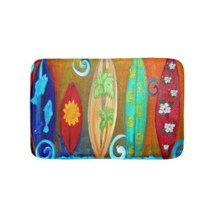 Alfombrilla De Baño Mat de baño de tablas de surf de mi arte