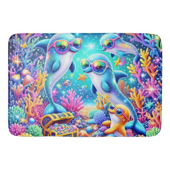 Alfombrilla De Baño Mat. de baño de vida marina (Anverso)