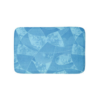 Alfombrilla De Baño Mat. de baño de vidrio azul