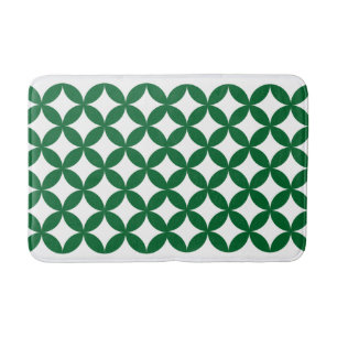 Alfombrilla De Baño Mat de baño del patrón de Shippo verde