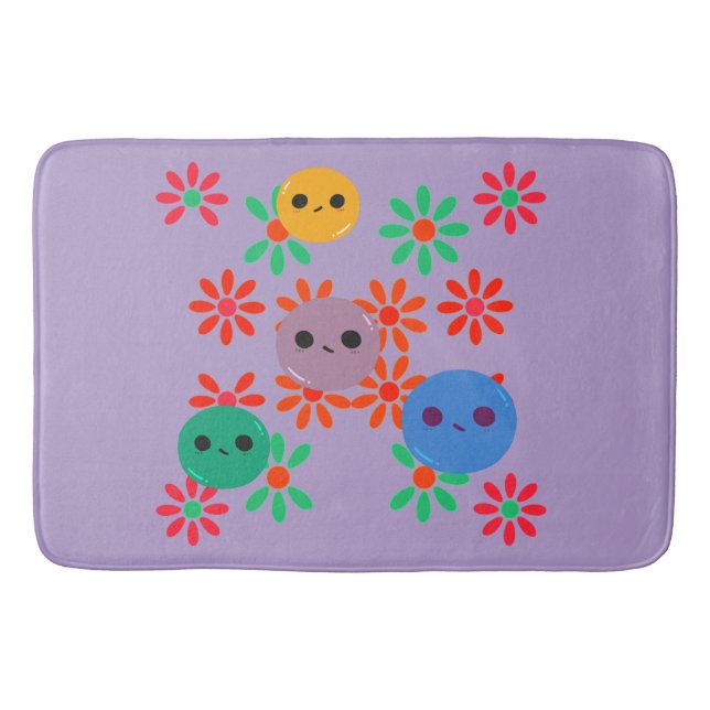 Alfombrilla De Baño ¡Mat De Baño Floral! (Anverso)