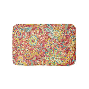 Alfombrilla De Baño Mat de baño floral colorido
