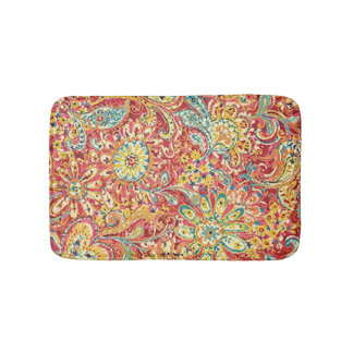 Alfombrilla De Baño Mat de baño floral colorido