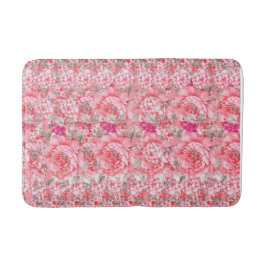 Alfombrilla De Baño Mat de baño floral rosa
