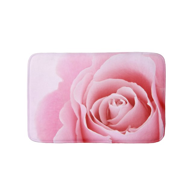 Alfombrilla De Baño Mat de baño floral rosa (Anverso)