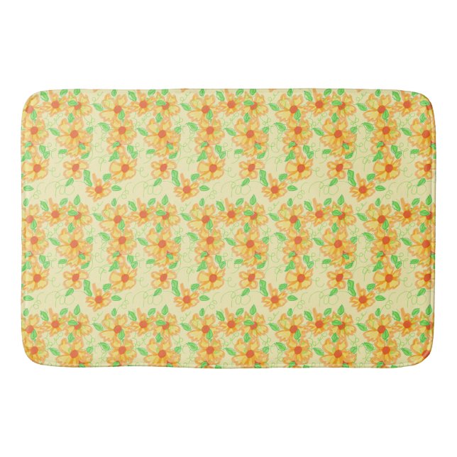 Alfombrilla De Baño Mat de baño florido (Anverso)
