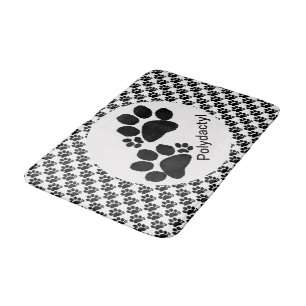 Alfombrilla De Baño Mat. de baño - Impresiones de pintas de polidáctil