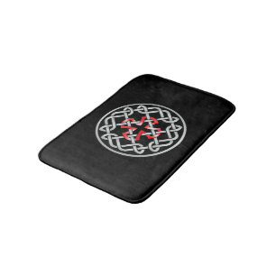 Alfombrilla De Baño Mat De Baño Metálico Rojo De Knot Celtic