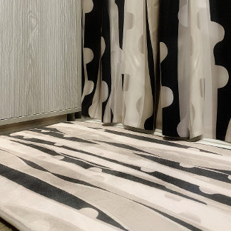 Alfombrilla De Baño Mat De Baño Moderno En Blanco Y Negro