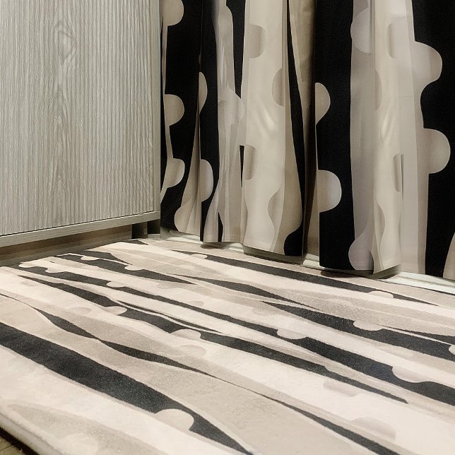 Alfombrilla De Baño Mat De Baño Moderno En Blanco Y Negro (Subido por el creador)