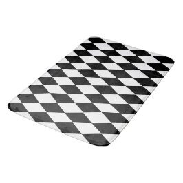 Alfombrilla De Baño Mat de baño negro y blanco