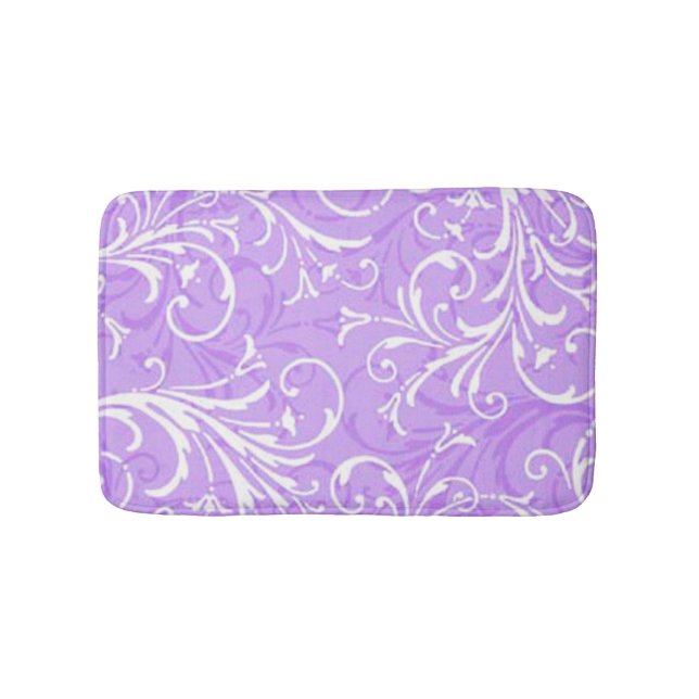 Alfombrilla De Baño Mat de baño ornamental púrpura (Anverso)