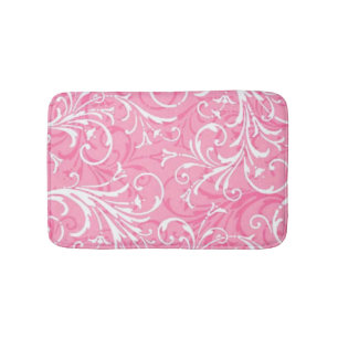 Alfombrilla De Baño Mat de baño ornamental rosa