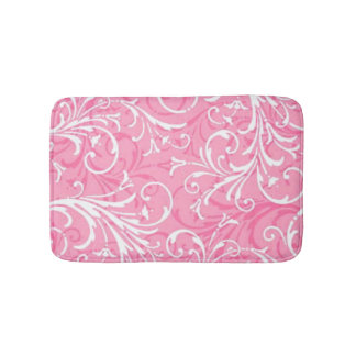 Alfombrilla De Baño Mat de baño ornamental rosa