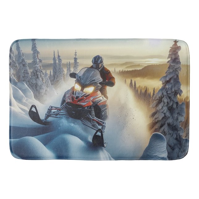 Alfombrilla De Baño Mat de baño para moto de nieve (Anverso)