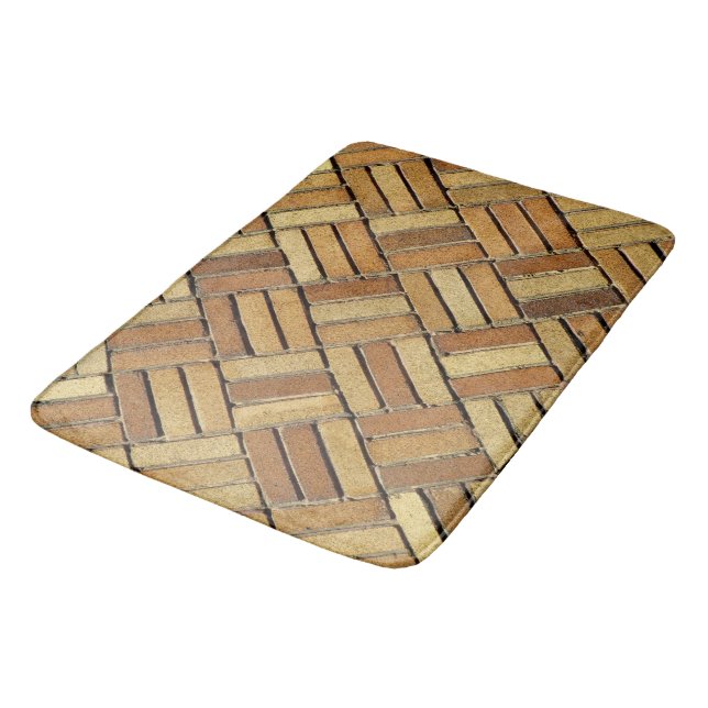 Alfombrilla De Baño Mat de baño - Patrón de ladrillo (Angular)