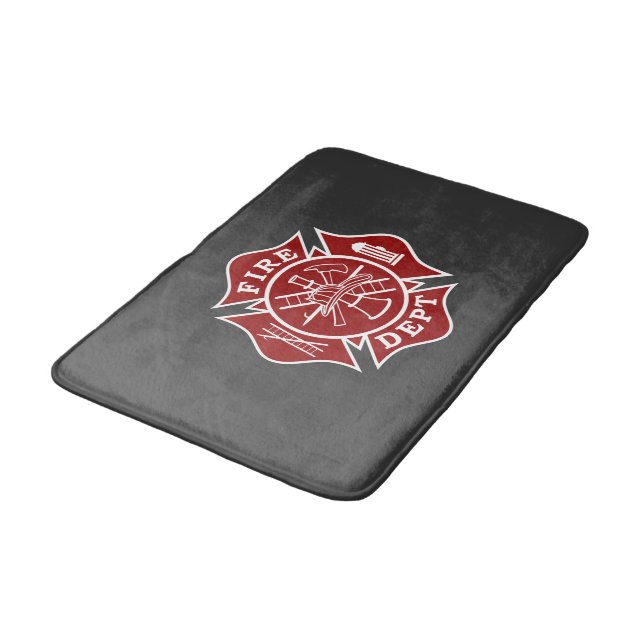 Alfombrilla De Baño Mat de baño pequeño para bomberos (Angular)