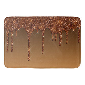 Alfombrilla De Baño Mat de baño purpurina elegante