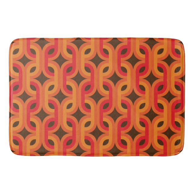 Alfombrilla De Baño mat de baño retro y mod 60 s 70 (Anverso)