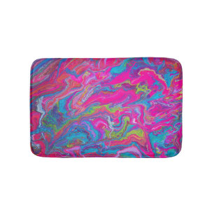 Alfombrilla De Baño Mat de baño rosa de Neon brillante