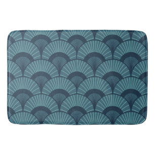 Alfombrilla De Baño Mat de baño Verde azulado Art Deco