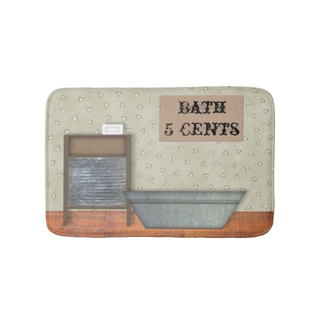 Alfombrilla De Baño Mat de baño vintage (Anverso)