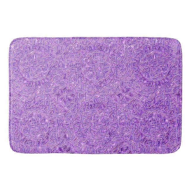 Alfombrilla De Baño Mat de baño violeta con grietas (Anverso)
