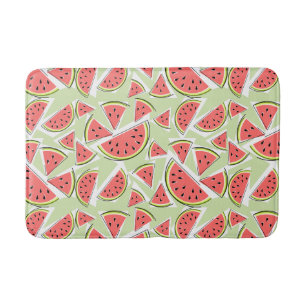 Alfombrilla De Baño Mat de baño Watermelon Green Multi
