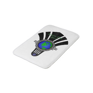 Alfombrilla De Baño Mat de Bath de Fan Blade Earth Day 2015