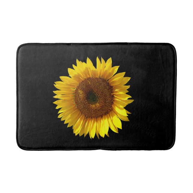 Alfombrilla De Baño Mat de Bath de girasol (Anverso)