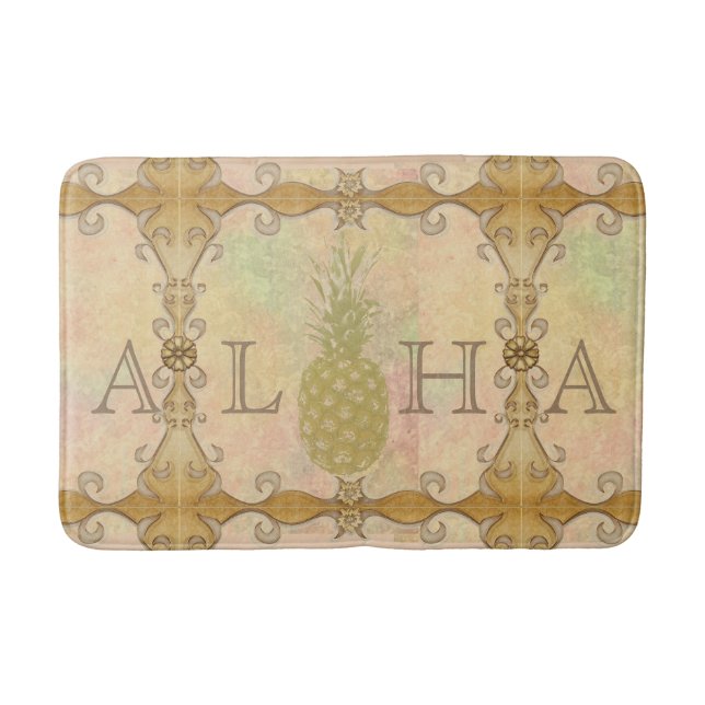 Alfombrilla De Baño Mat de Bath de piña (Anverso)