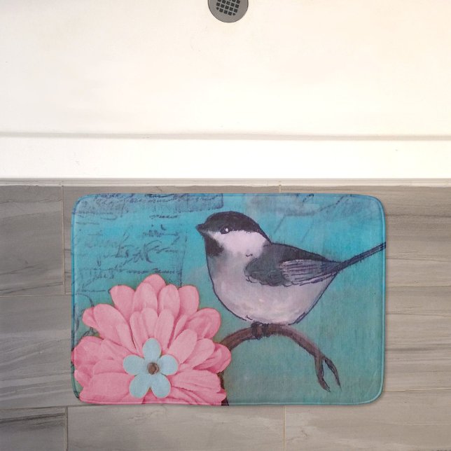 Alfombrilla De Baño Mat de Bath de pollo con tapa negra (Subido por el creador)