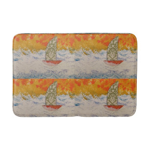 Alfombrilla De Baño Mat de Bath de vela floral