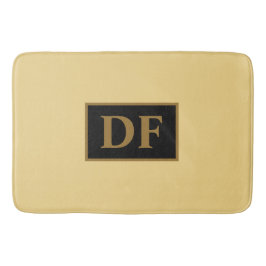 Alfombrilla De Baño Mat de Bath monogramado de champán