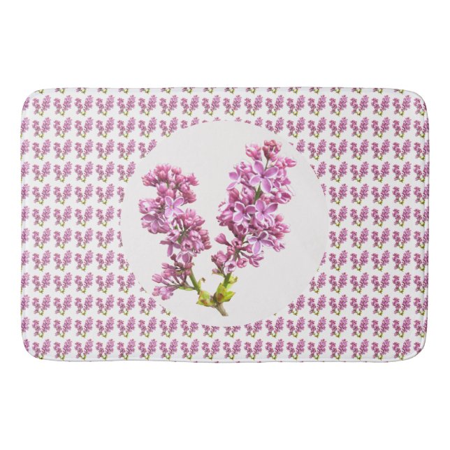 Alfombrilla De Baño Mat de Bath - Múltiples Lilacs (Anverso)