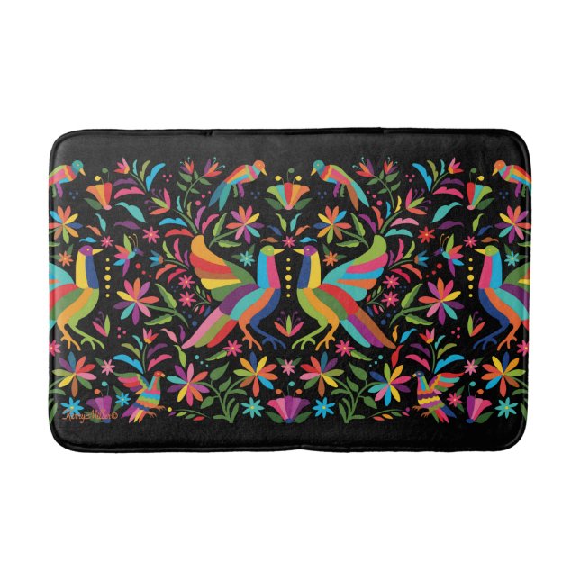Alfombrilla De Baño Mat de Bath Otomi Mexicano (Anverso)