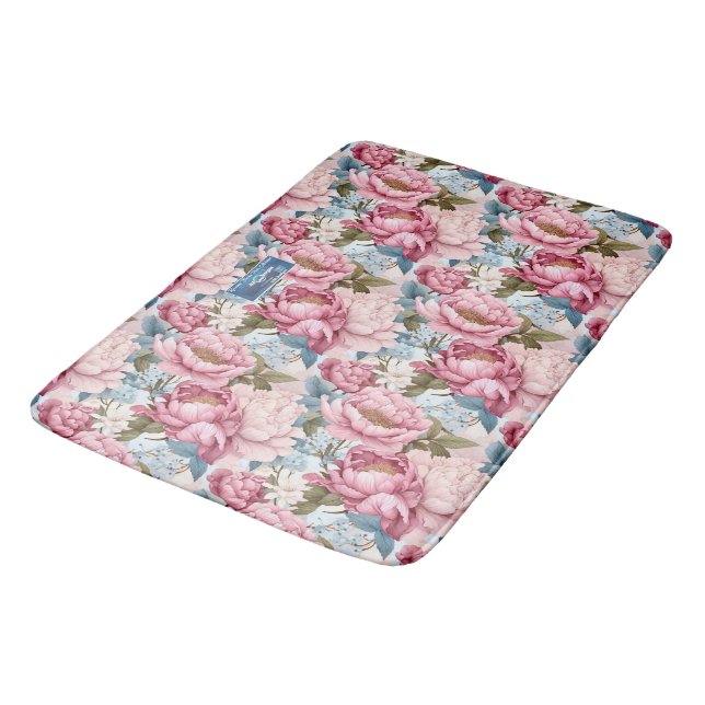 Alfombrilla De Baño Mat de Bath (Peony Bliss) RFPMDesigns ©️ 2024 (Angular)