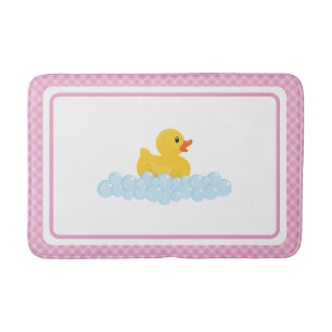 Alfombrilla De Baño Mat de Bath Pink Rubber Duck   Cute Ducky y las bu