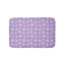 Alfombrilla De Baño Mat de Bath Purple Snowflake