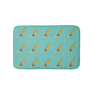 Alfombrilla De Baño Mat de Bath Windsurf