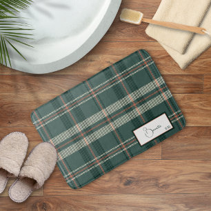 Alfombrilla De Baño Mat de la Mat de la Mata de la Plata moderna de Ju